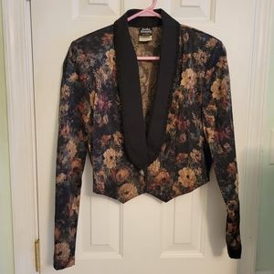 Floral Black Jacket